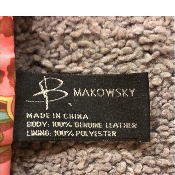 B Makowsky purse Black. 100% Leather. - Picture 8 of 8